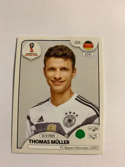 2018 PANINI FIFA WORLD CUP RUSSIA T. MULLER STICKER #450 GERMANY, View more