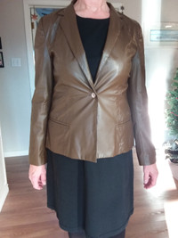 Women's faux leather blazer/jacket