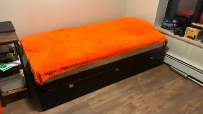 Single (Twin) Bed with 3 Storage Drawers, View more