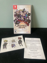 Nintendo Switch Alliance Alive Remastered Complete with Cut outs