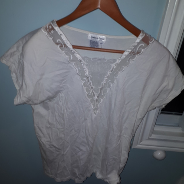 Orly   lovely white shirt size Small in Women's - Tops & Outerwear in Ottawa