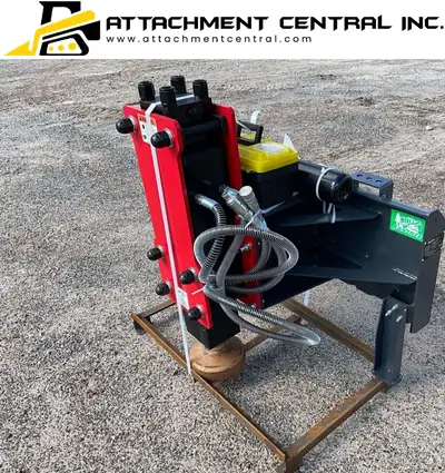 Raytree Hydraulic Post Pounder Driver Skid Steer Attachment, View more