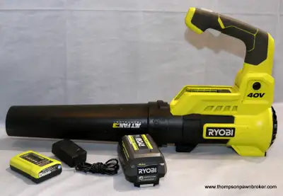 RYOBI 40V Cordless Jet Fan Blower Kit with 4AH Battery & Charger, View more