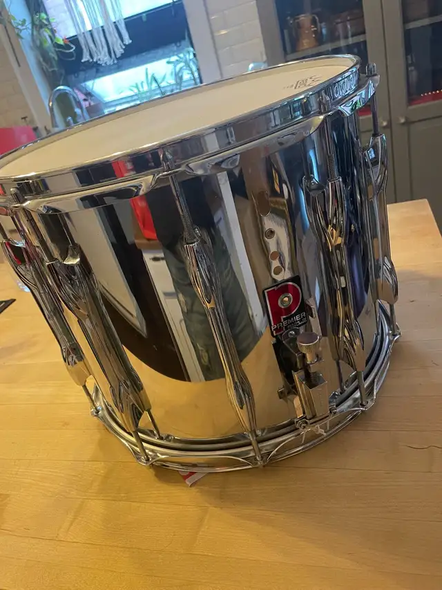 Premier Vintage Chrome Snare Drum in Drums & Percussion in City of Toronto - Image 2