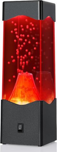 Lava Lamp,Night Light Volcano Lava lamp for Kids,USB Powered Ro
