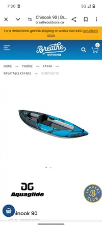 Aquaglide Chinook 90 Inflatable Kayak