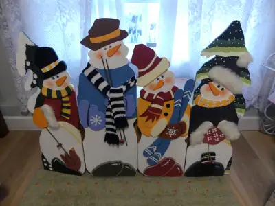Folding Snowman scene, View more