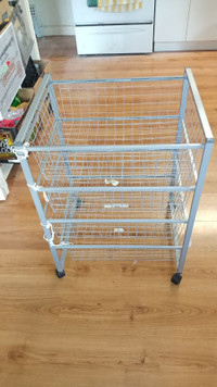 Ikea Antonius Rolling Cart Wire Basket - $89 (RICHMOND)