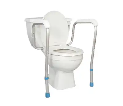 Brand new, in box. Never used! The AquaSense Adjustable Toilet Safety Rails make it safer and easier...