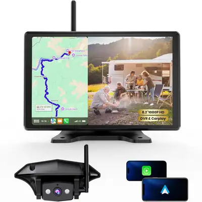 RV Backup Camera Wireless with CarPlay & Android Auto BNIB, View more