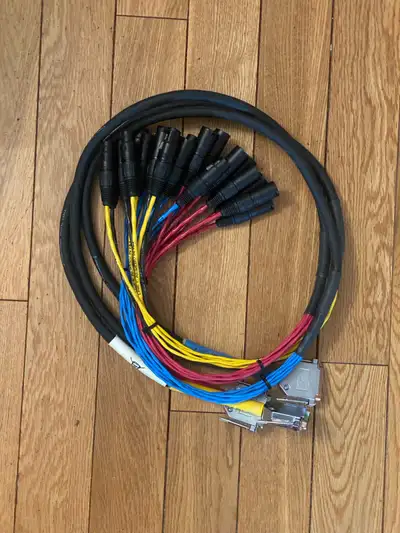 Avid Digisnakes 4’ DB25 to XLRM, XLRF and AES/EBU, View more