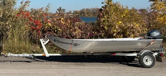 Aluminum Boat 14' no rivets, fully equipped628632863778591220