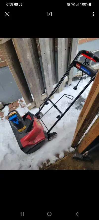 Toro Electric Snowblower, View more
