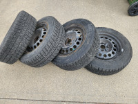 Blizzak winter tires R15 195/65 on steel rims 4x100mm