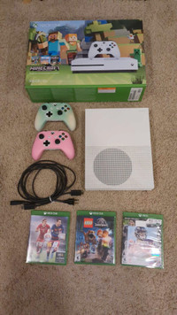Xbox One 500gb with games and controllers