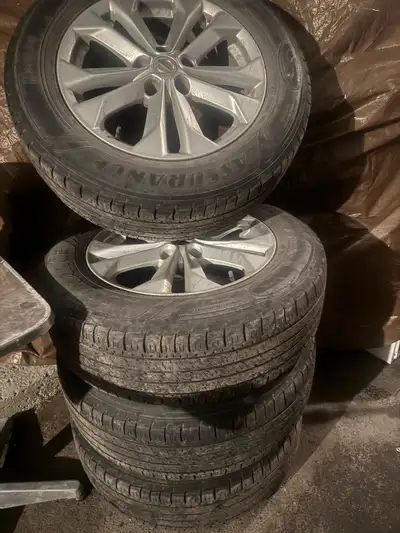 Nissan 225/65/17 summer tires rims
