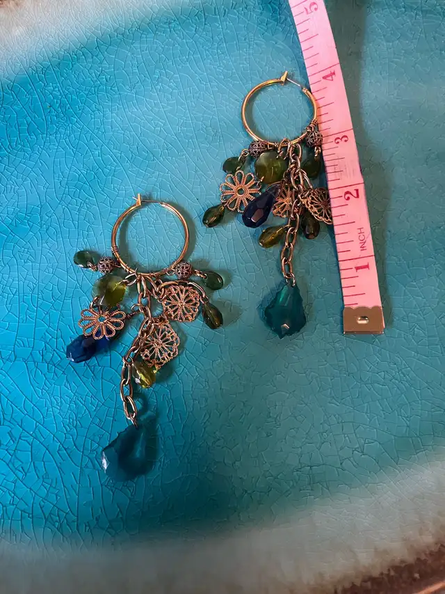 Chandelier Hoop Earrings63660926966401123