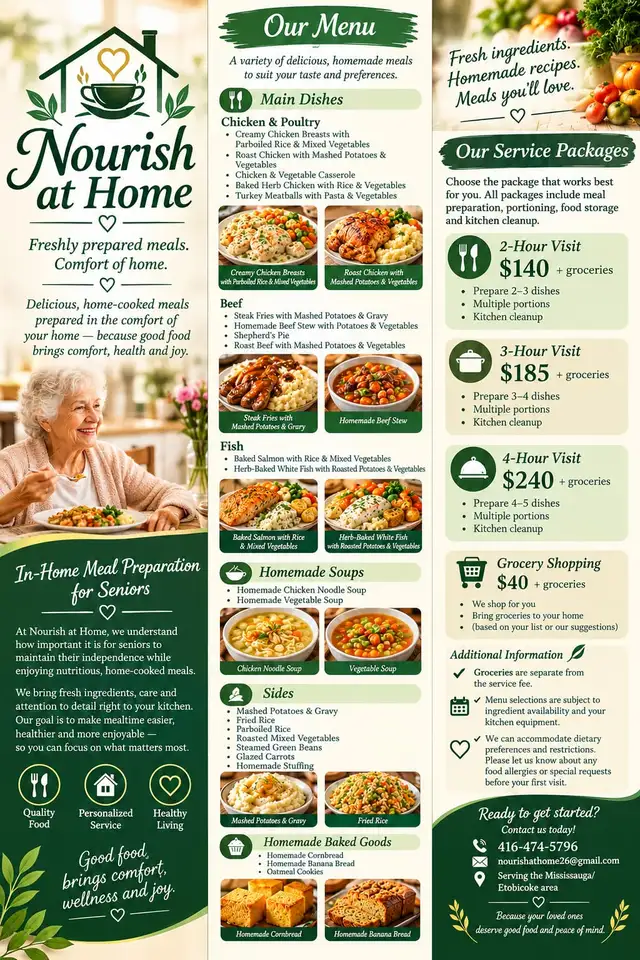 HOME COOKED MEAL SERVICE