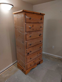 Dresser, wooden, seven drawer, 