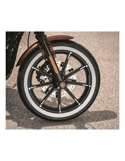 Dunlop D401 front and rear white wall motorcycle tires 160/70/17 Rear 100/90/19 Front Tires are bran...