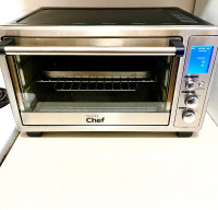 Master Chef 6-Slice Digital Convection Toaster Oven w/Rotisserie