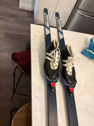 cross country ski set eu 42 boots with poles , View more