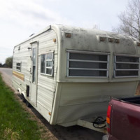 24’ glendette retro camper trailer park storage office bunkie 