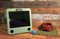 Reclaimed eMac/ Reinvented cat or dog nap bed