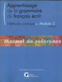apprentissage de la grammaire du Français écrit module 2