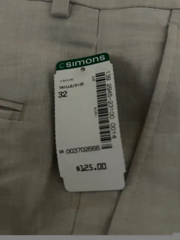 Men’s Simon’s Beige Linen/Cotton suit NWT(pd$400) in Men's in Calgary - Image 6