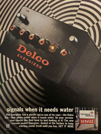 1966 Delco Energizer Battery Original Ad