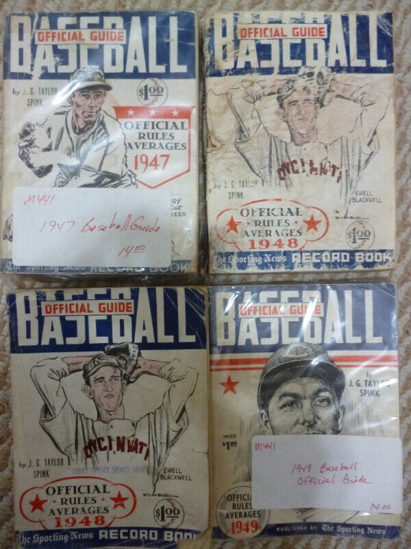 Vintage Baseball Official Guide Book lot x 20 1940's-70's in Arts & Collectibles in Peterborough - Image 2