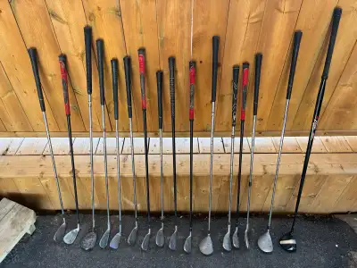 Golf clubs, golf balls, golf tees, View more
