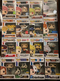 Assorted anime funko pop figure exclusives for sale 
