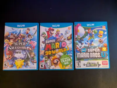 Asking $15 each. "New Super Mario Bros." Is sold.
