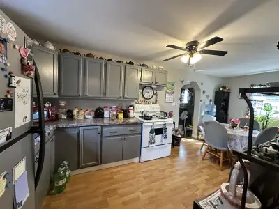 2 bedroom home in heart of Souris for rent. This home includes a private driveway with a shed for st...