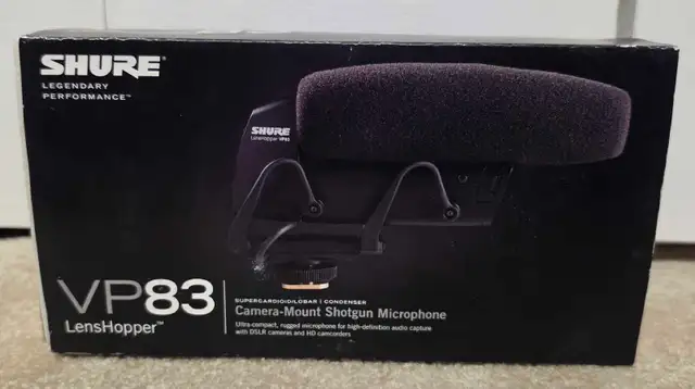Shure VP83 LensHopper Camera-Mount Shotgun Microphone