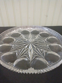 Round Crystal Serving Plate
