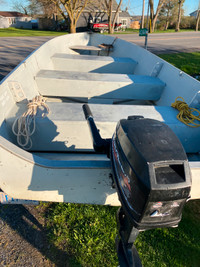 Starcraft 14 ft. aluminum boat with trailer and motor