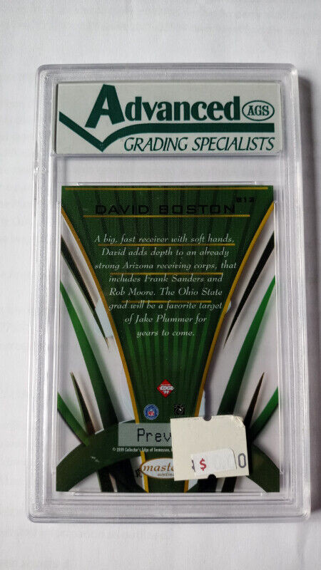 1999 Collectors Edge David Boston MINT+ 9.5 Arizona Cardinals in Arts & Collectibles in St. Catharines - Image 3