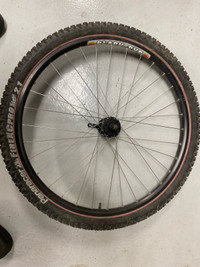 26” black eye sun rim front tire rim and hub