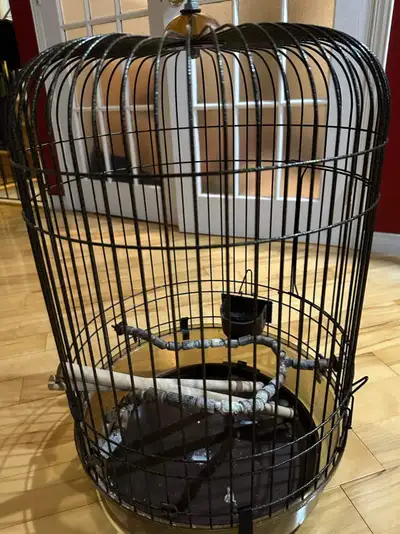Cage pour oiseaux avec pied en métal, View more