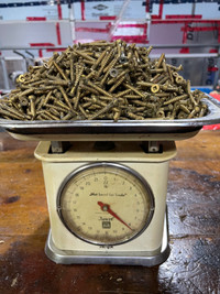 8 pounds of solid brass wood screws