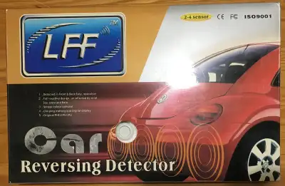 LFF LCD Car Reversing Detector – 4 Sensor Model - White – NEW Brand New. Unused. Packaging in excell...