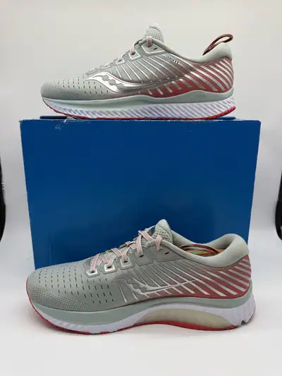 Saucy Guide 13 Grey/Coral Green Women’s Running Shoes Size US 11, View more