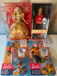 BARBIE Doll Collection Lot of 4 Barbies New in Box