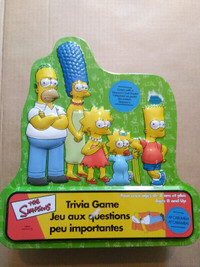 The Simpsons Trivia Game with tin box