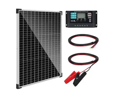Solar Panel Kit 50W with 10A Charge Controller Monocrystalline, View more