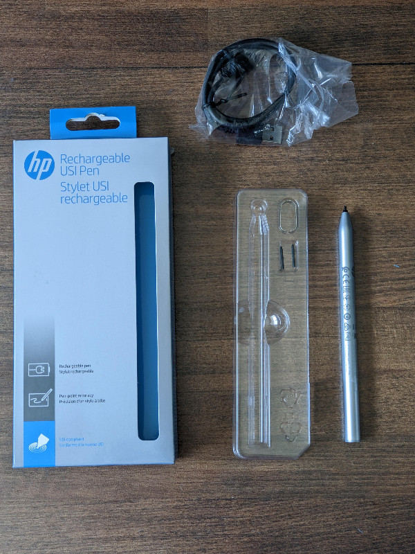 New HP Rechargeable USI Pen for Chromebooks w/ 2 Tips (8NN78AA) in Laptop Accessories in City of Toronto - Image 2