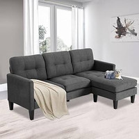 Linen Allure: Experience the Charm of  3 Seater Sectional Sofa